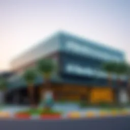 Exterior view of Al Barsha Community Center showcasing its modern architecture