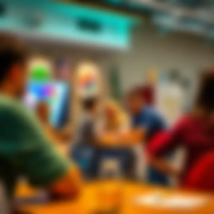 Participants engaging in a workshop at the center