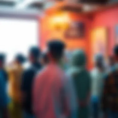 Cultural gathering showcasing local art at Al Furjan Club
