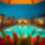 Elegant outdoor pool area at Al Furjan Club