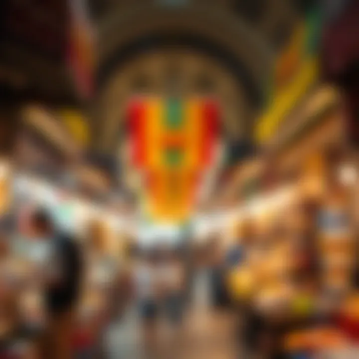 The vibrant local market scene within Al Khail Gate