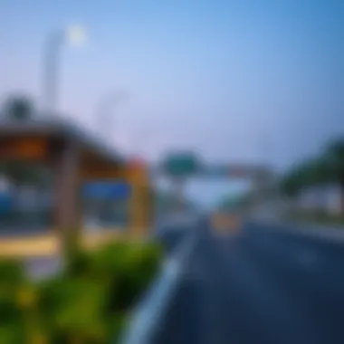 Transportation Connectivity in Al Khail Gate Public transport station connecting Al Khail Gate to the city