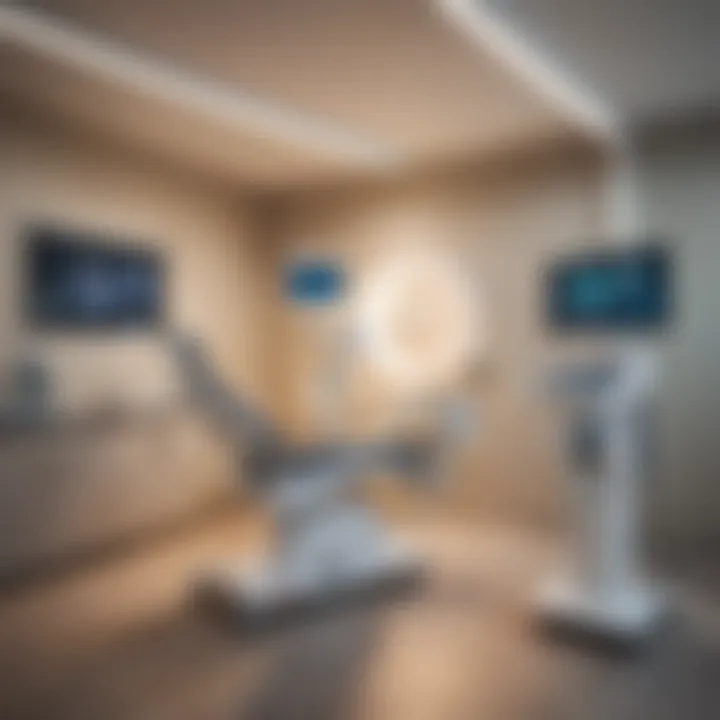 Advanced medical equipment in a consultation room at Aster Clinic Dubailand