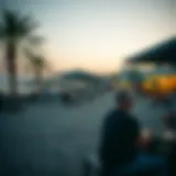 Relaxing atmosphere at Barasti Beach
