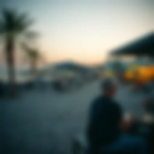 Relaxing atmosphere at Barasti Beach