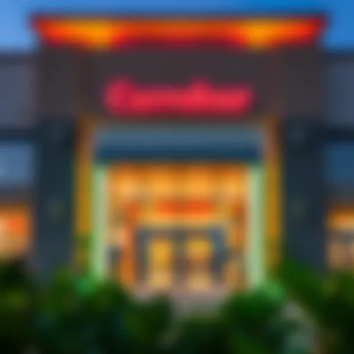 Exterior view of Carrefour in Arabian Ranches showcasing its vibrant entrance