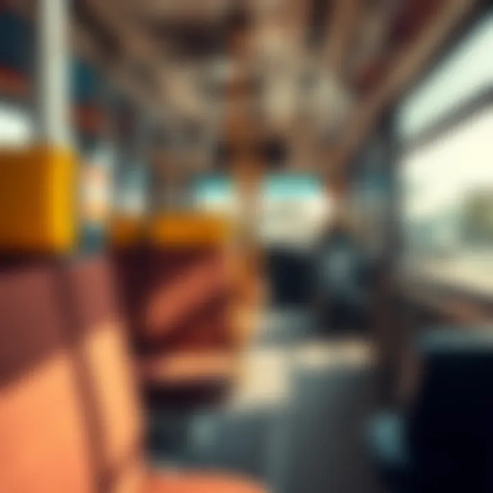 Interior view of Al Khail Gate Bus showcasing comfortable seating