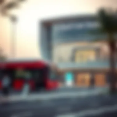 Modern Design of Al Khail Gate Bus Station Al Khail Gate Bus Station exterior view showcasing its modern design