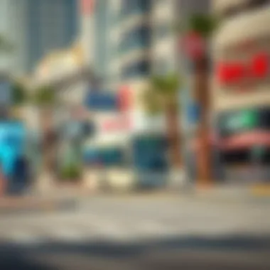 Local Amenities in Al Khail Gate Area Local amenities around Al Khail Gate area with retail and dining options