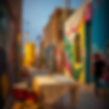 Vibrant street art reflecting the culture of Al Quoz