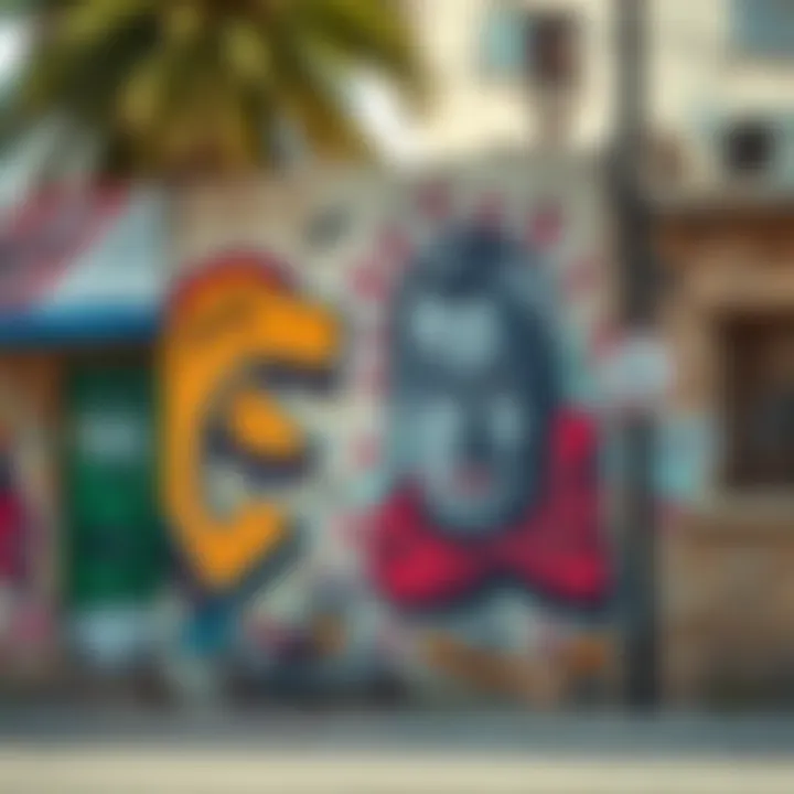 Vibrant street art in Al Wasl