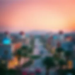 A panoramic view of Al Wasl Village showcasing its unique architecture