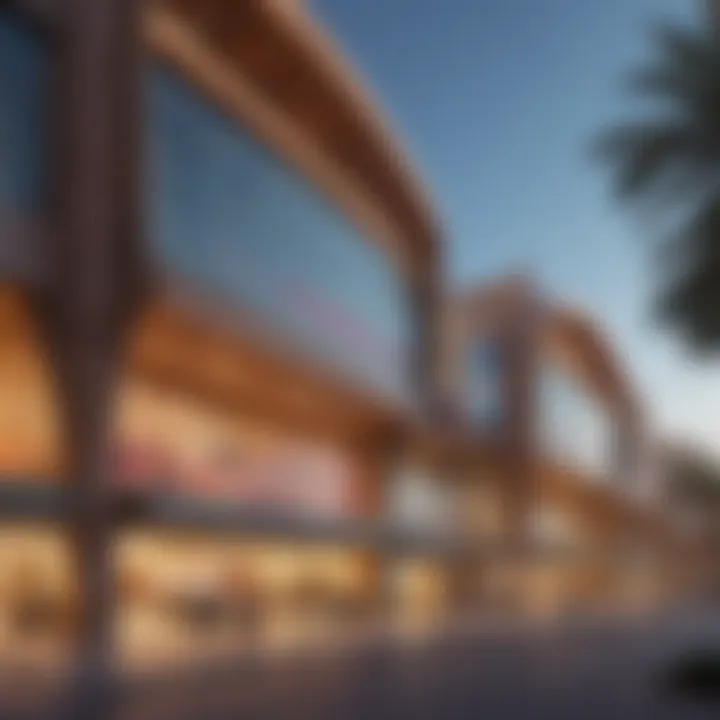 Exterior view of Bin Shabib Mall showcasing its modern architecture