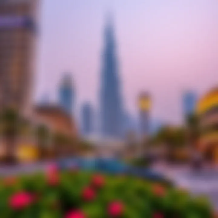 Key landmarks near Burj Royale
