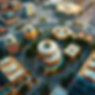 Aerial view of Carrefour Dip showcasing its layout and surroundings