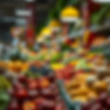Fresh Produce at Choithrams Brightly arranged produce section at Choithrams