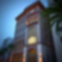 Stunning facade of the Darwish Bin Ahmed Building showcasing intricate architectural details