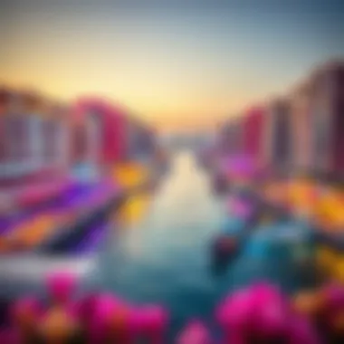 Dubai's Lavish Waterfront Living Luxurious waterfront district with upscale amenities