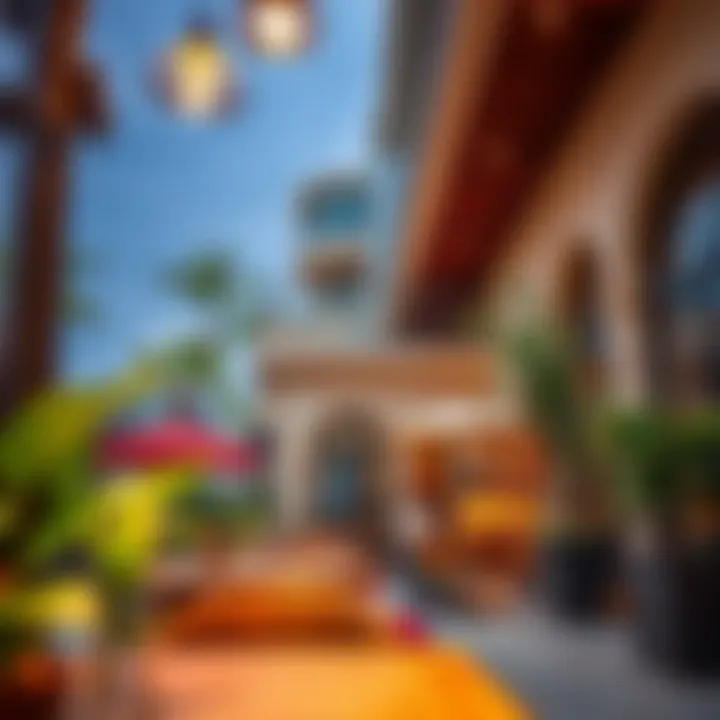 Architectural design of Friends Avenue Cafe