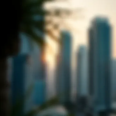 Scenic High-Rises in the Views Area Scenic views of high-rise buildings in the Views area