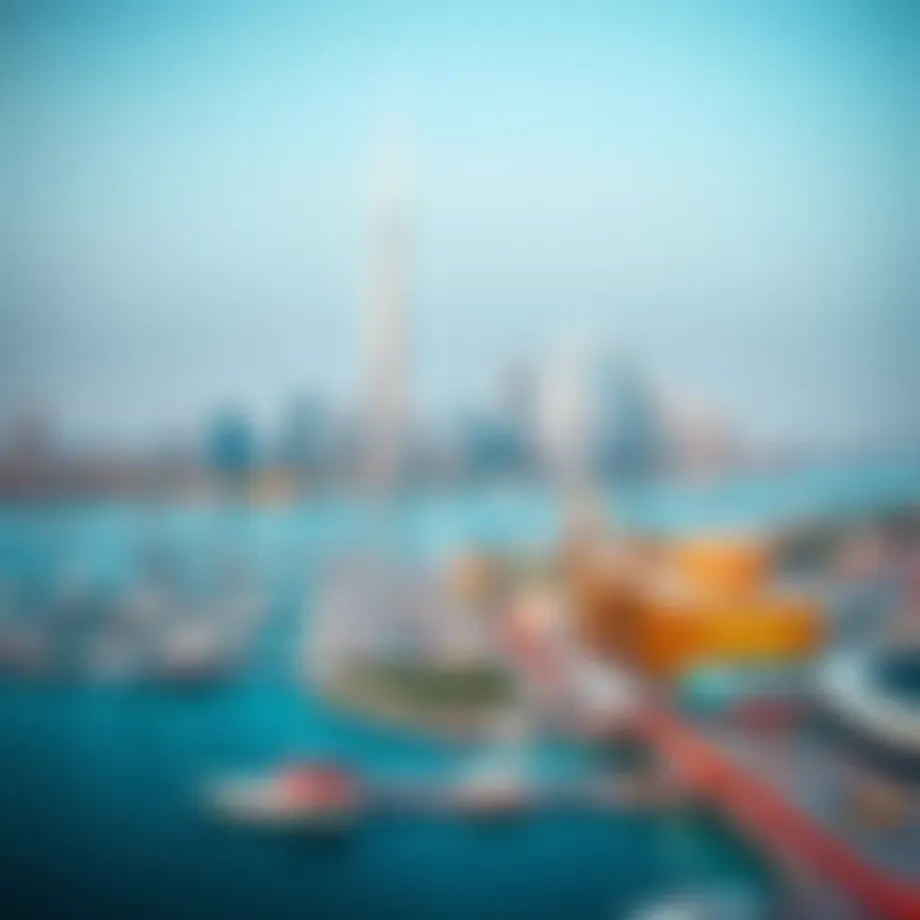 Panoramic view of Jabel Ali showcasing its skyline and waterfront