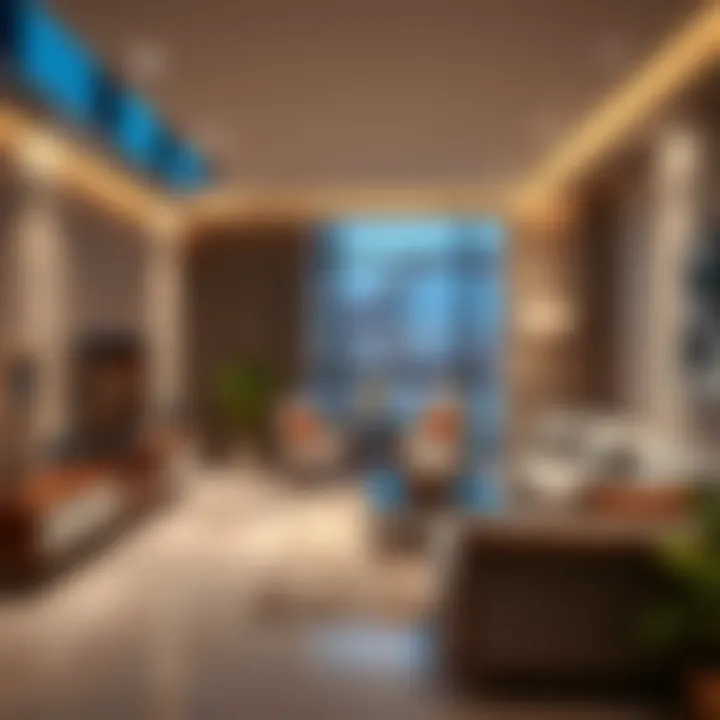 Luxurious apartment interiors in Jumeirah Lake Towers