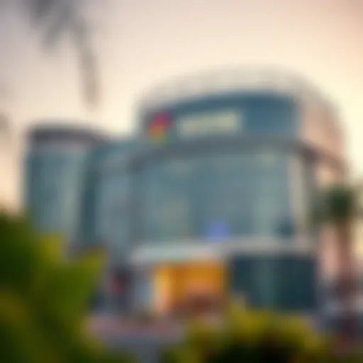 Modern facade of RAK Bank in Silicon Oasis
