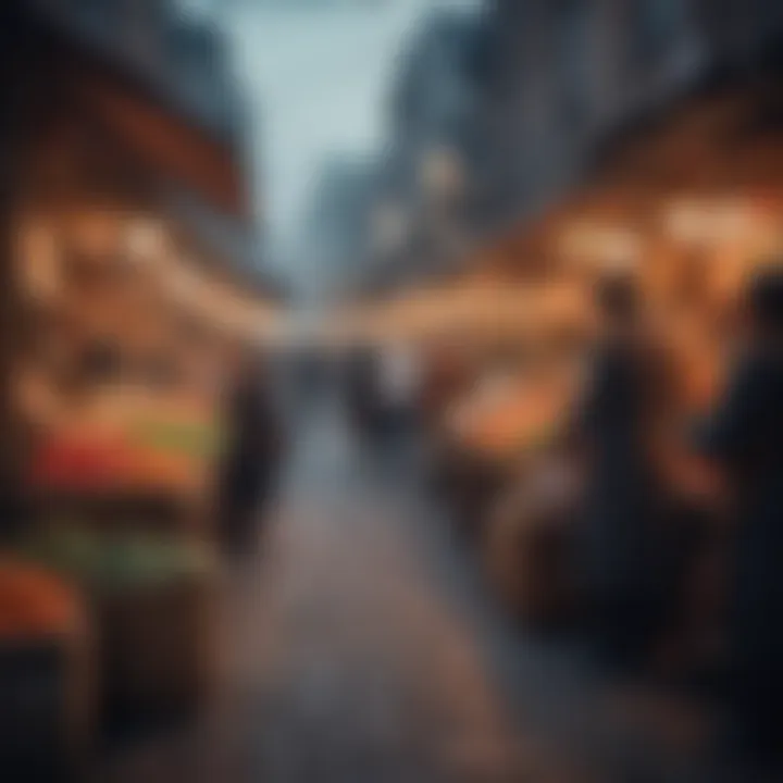 Traditional vendor stalls in Aweer Market