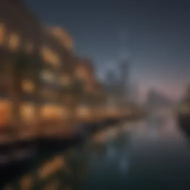 A serene view of Dubai Creek in the Deira district