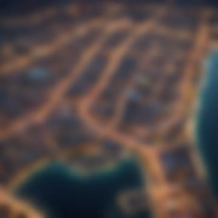 Map highlighting the strategic location of Dubai Festival City within Dubai