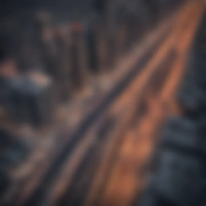 Aerial view of Sheikh Zayed Road showcasing its expanse and connectivity.