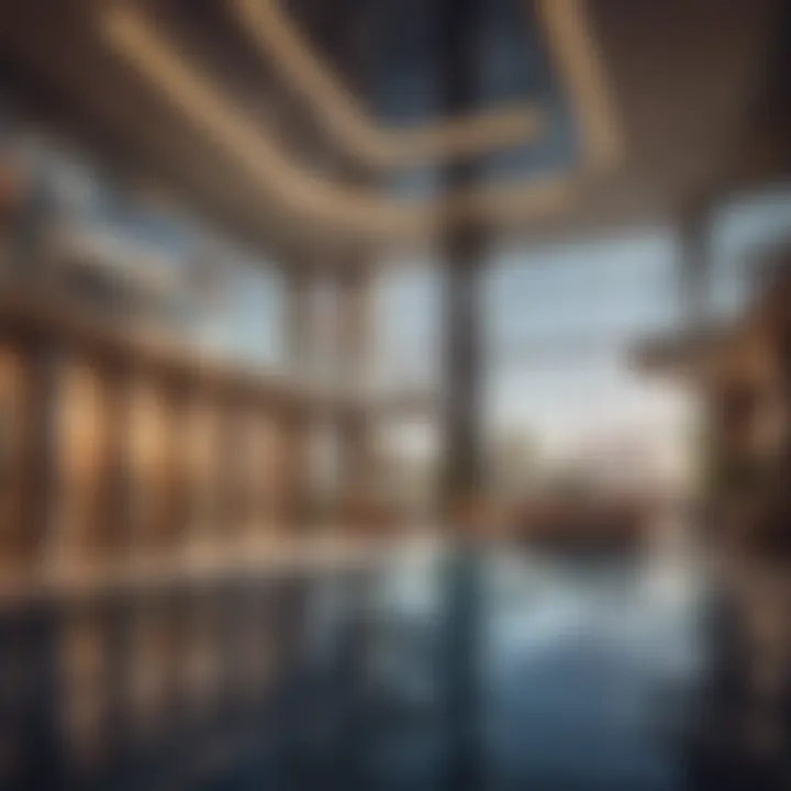 Interior amenities of Wasl Tower highlighting its modern facilities