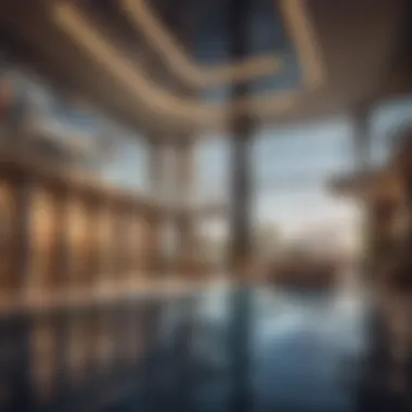 Modern Amenities Inside Wasl Tower Interior amenities of Wasl Tower highlighting its modern facilities