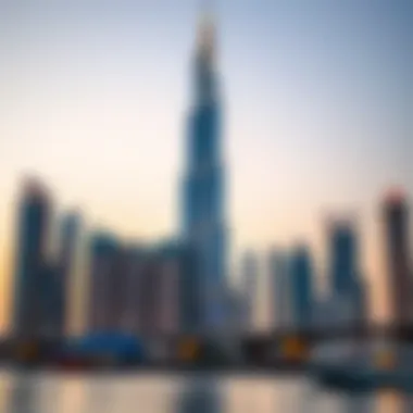 Tiger Tower rising majestically against the Dubai skyline