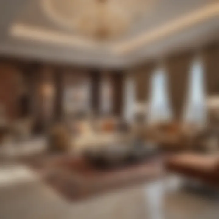 Interior of a luxurious apartment in Warsan Tower