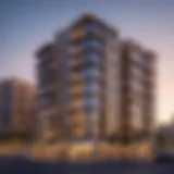 Stunning view of Wasl Square Apartments showcasing modern architecture