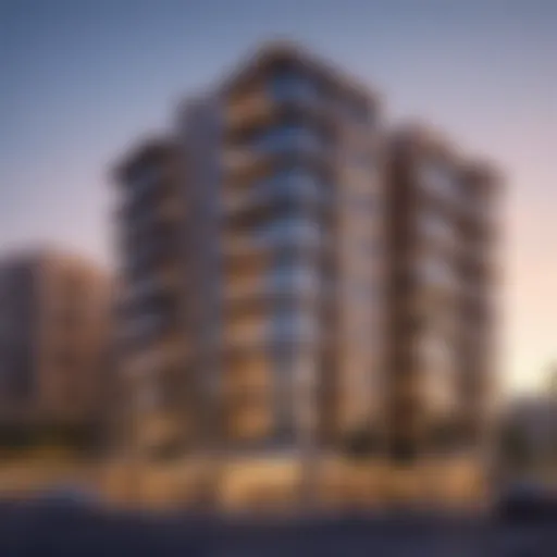 Stunning view of Wasl Square Apartments showcasing modern architecture