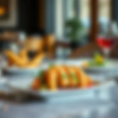 A beautifully arranged dish highlighting the café's culinary art