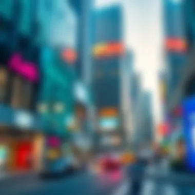 Vibrant commercial spaces in Latifa City