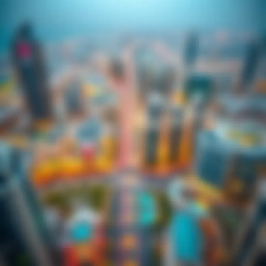 Panoramic view of Latifa City showcasing modern architecture