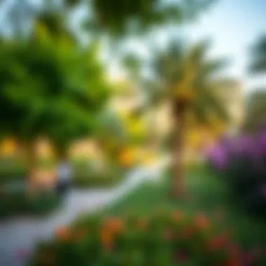 Lush green parks and recreational areas in Latifa City