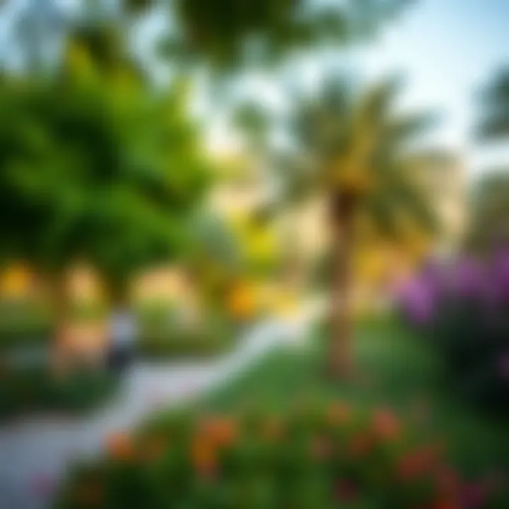 Lush green parks and recreational areas in Latifa City