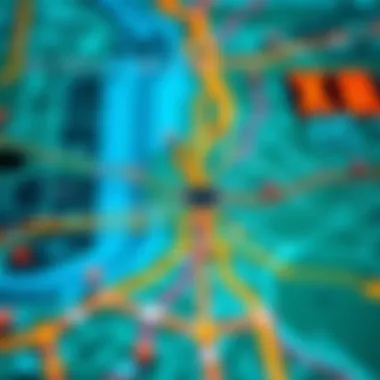 Connectivity Map of Dubai Metro Map showing metro connectivity in Dubai