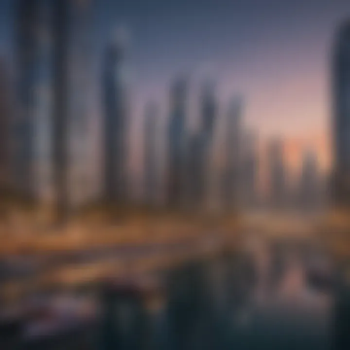 Stunning skyline of Dubai Marina showcasing luxury living