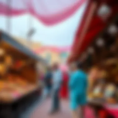 Exploring Dubai's Cultural Market Cultural market in Dubai highlighting local crafts and community interactions.