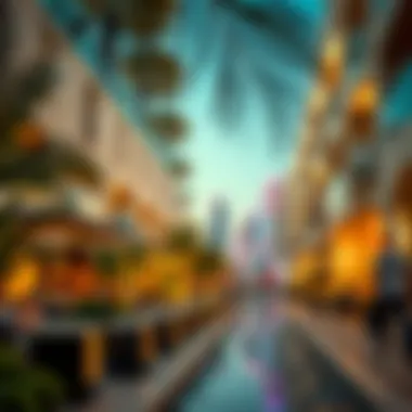 Dubai's Luxurious Living Spaces Luxury residential area in Dubai demonstrating high-end living and amenities.