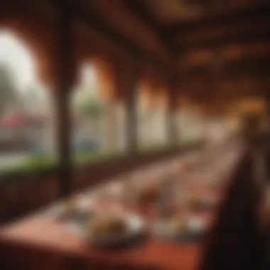 Cultural Dining Experience at Pak Jinnah A cozy dining setup reflecting the cultural heritage of Pakistan