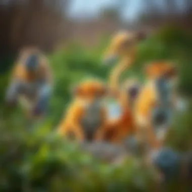 Diverse Wildlife Species in Harmony Biodiversity in Ras Al Khor Wildlife Sanctuary with various species