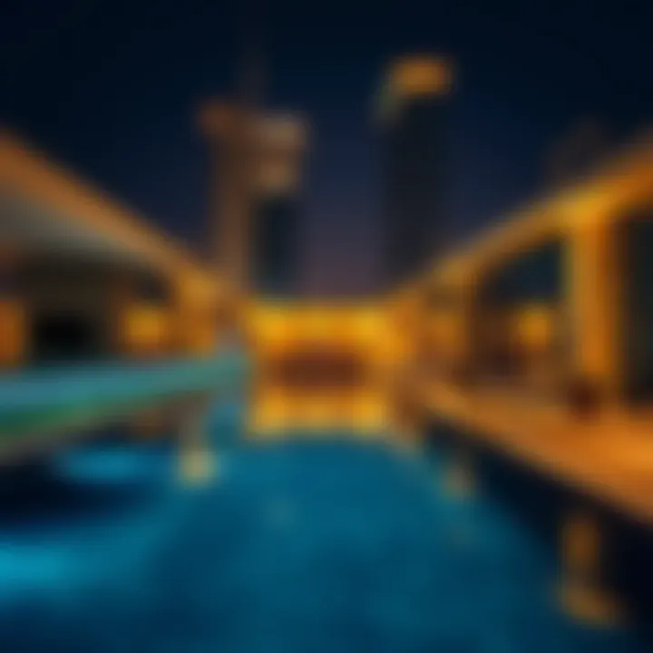 Amenities available at Rove Hotel Al Jafiliya including pool and fitness center