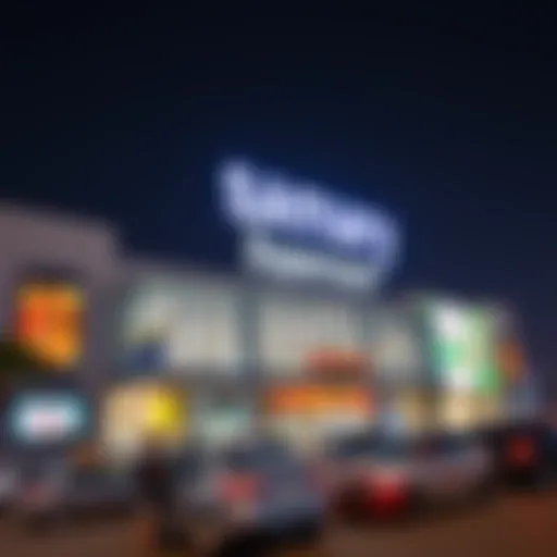 Exterior view of the Samary Supermarket showcasing its modern architecture